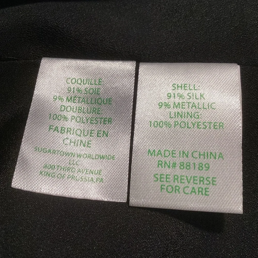 LILLY PULITZER FLORIN-SILK BLACK TOP. - Picture 13 of 15